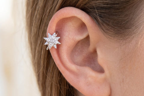 Piercing helix anello