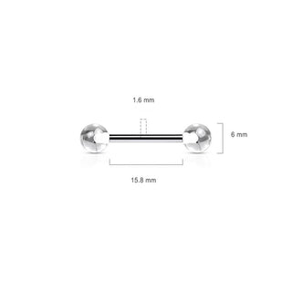 Barbell Sfera in acrilico
