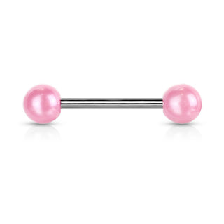 Barbell Sfera in acrilico perlato