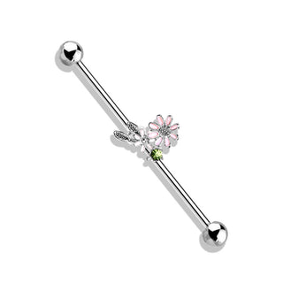 Barbell Industrial Fiore con foglia