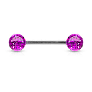 Barbell Sfera brillante in acrilico