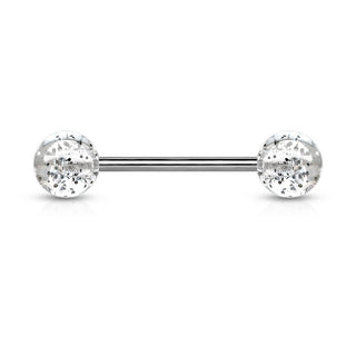 Barbell Sfera brillante in acrilico