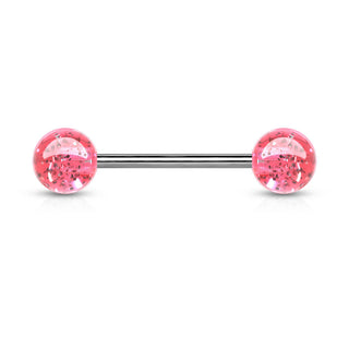 Barbell Sfera brillante in acrilico