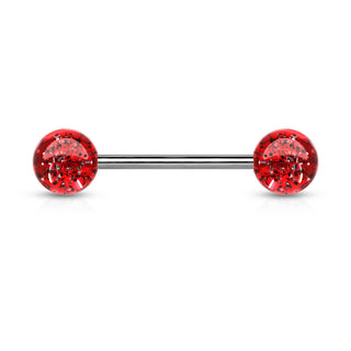 Barbell Sfera brillante in acrilico