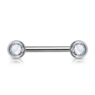Piercing Capezzolo Zircone a rotondo