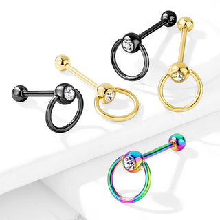 Barbell Lingua Anello da schiavo