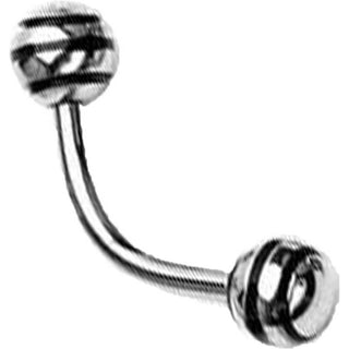 Barbell Curvo Sfera a strisce