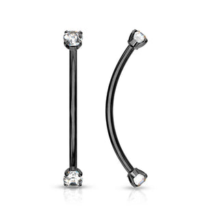 Barbell Curvo Zircone
