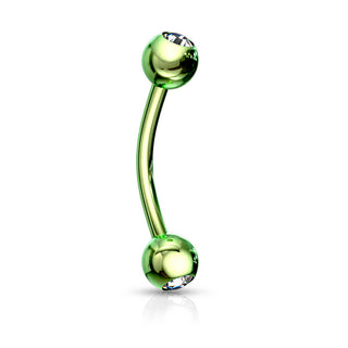 Piercing Sopracciglio Sfera con zircone