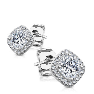 Argento 925 Zircone quadrato