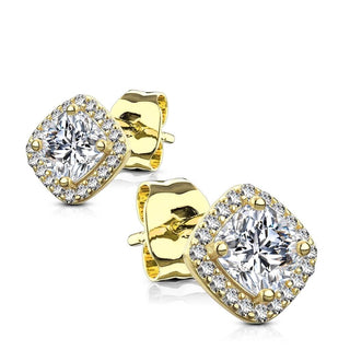 Argento 925 Zircone quadrato