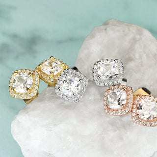 Argento 925 Zircone quadrato