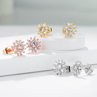 Argento 925 Fiore di zirconi