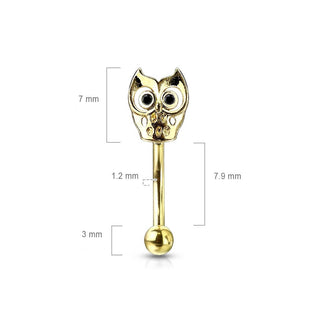 Piercing Sopracciglio Gufo