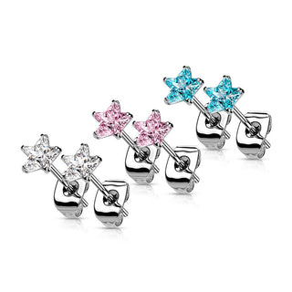 Argento 925 Argento con zircone a stella