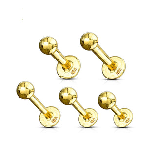Oro 14 kt Labret Sfera