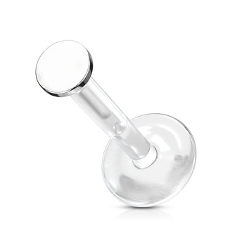Oro 14 kt Labret Tondo piatto