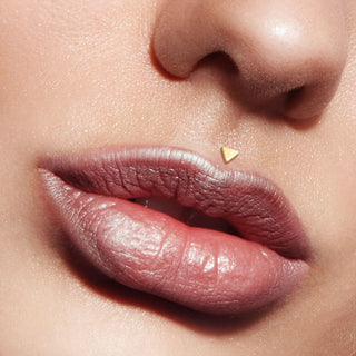Oro 14 kt Labret Triangolo piatto