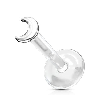 Oro 14 kt Labret Luna piatta