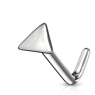 Oro 14 kt Nasale a L Triangolo piatto