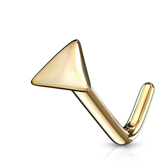 Oro 14 kt Nasale a L Triangolo piatto