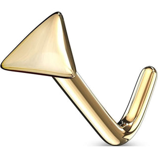 Oro 14 kt Nasale a L Triangolo piatto