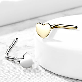 Oro 14 kt Nasale a L Cuore