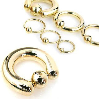 Anello Piercing Oro Perla Prigioniera