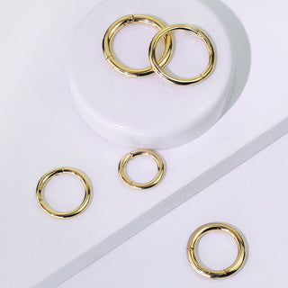 Oro 14 kt Anello Piercing Anello oro Clicker