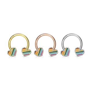 Ferro di Cavallo Cuore Arcobaleno