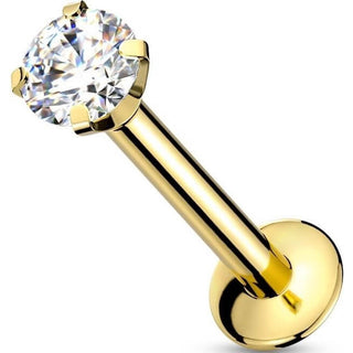Labret Borchia zircone Push-In