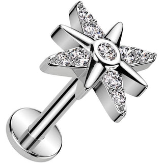 Labret Stella zirconi Push-In