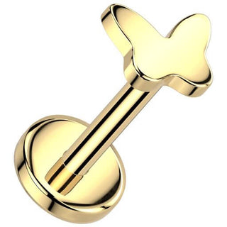 Titanio Labret farfalla Push-In