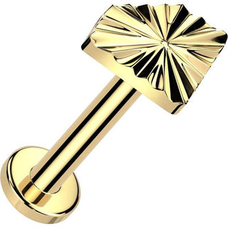 Titanio Labret diamante Push-In