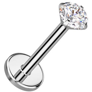 Titanio Labret zircone Push-In
