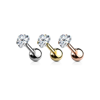 Barbell Cuore di Zircone