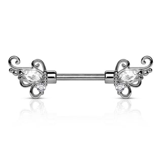 Piercing Capezzolo Ali di zirconi