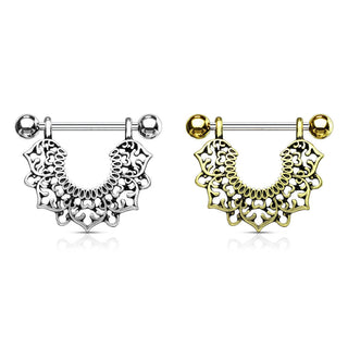 Piercing Capezzolo Pendente a ghirlanda di fiori