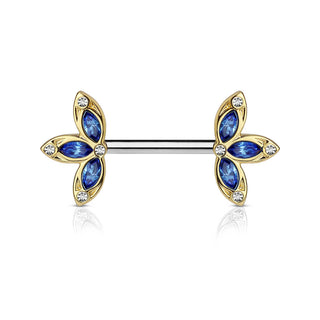 Piercing Capezzolo Fiori in Zircone