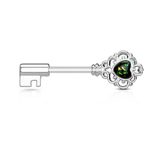 Piercing Capezzolo Chiave con zircone