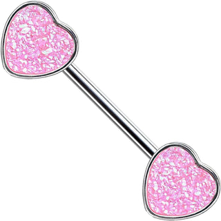 Piercing Capezzolo Cuore pietra sintetica lucida