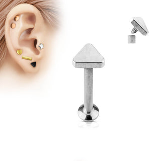 Labret Triangolo piatto Filettatura Interna