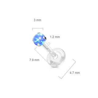 Labret Opale rotondo