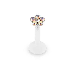 Labret Fiore di zirconi