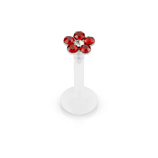 Labret Fiore di zirconi