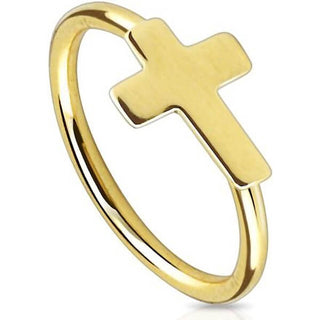 Anello Piercing Croce Pieghevole