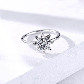 Anello Piercing Stella di zirconi Pieghevole