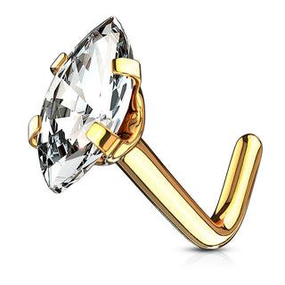 Nasale a L Zircone taglio marquise