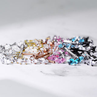 Stud Nasale Zircone taglio marquise