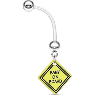 Piercing Ombelico Pendente BABY ON BOARD